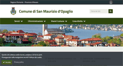 Desktop Screenshot of comune.sanmauriziodopaglio.no.it